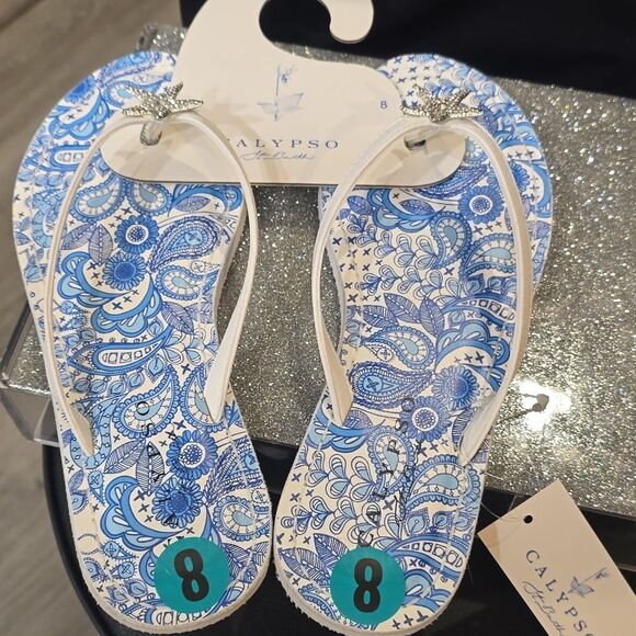 Calypso St. Barth Mariner Flip-Flop Sandals - Picture 7 of 7